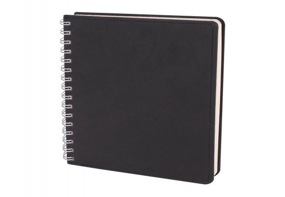 BATIKENT SİYAH SPİRALLİ TARİHSİZ DEFTER (15X21 CM)