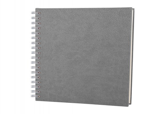 ALTINDAĞ GRİ KARELİ SPİRALLİ TARİHSİZ DEFTER (17X24 CM)