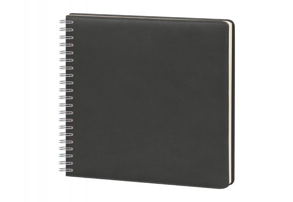 GİMAT SİYAH TARİHLİ SPİRALLİ GÜNLÜK AJANDA (20X28 CM)