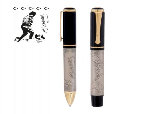 SİLOPİ ATATÜRK KABARTMALI İKİLİ KALEM SETİ