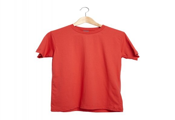 GARDENYA KIRMIZI S SIFIR YAKA TİŞÖRT