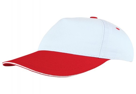 POMELO BEYAZ-KIRMIZI SANDWICH SİPER COTTON ŞAPKA