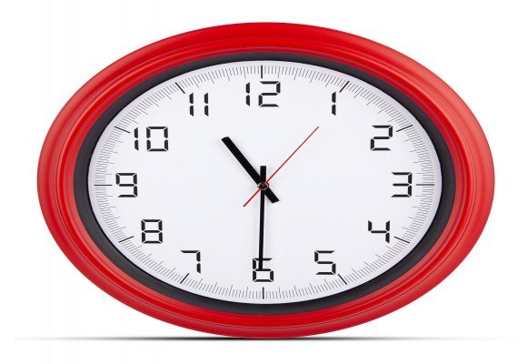 ATLAS KIRMIZI PLASTİK KASA DUVAR SAATİ (380MM)