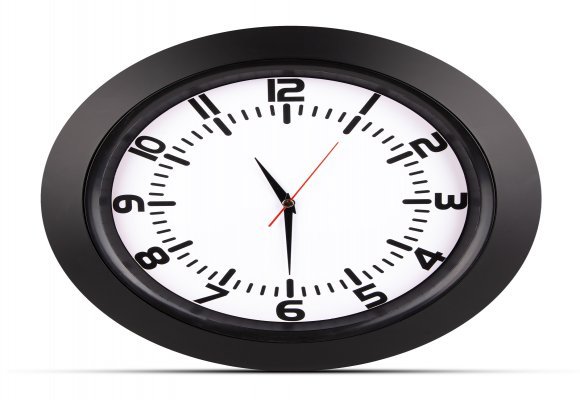 UMAY SİYAH PLASTİK KASA DUVAR SAATİ (350 MM)