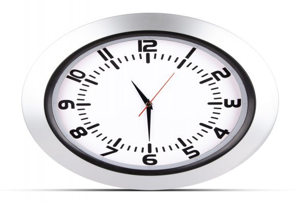 UMAY GÜMÜŞ PLASTİK KASA DUVAR SAATİ (350 MM)