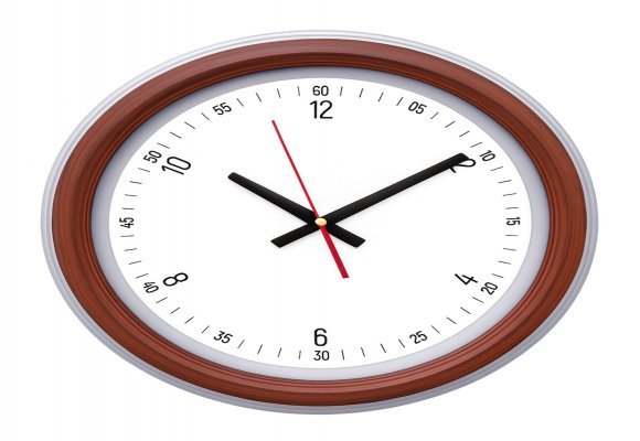 SEDNA526 AHŞAP-BEYAZ BRİSTOL KADRAN DUVAR SAATİ (480 MM)