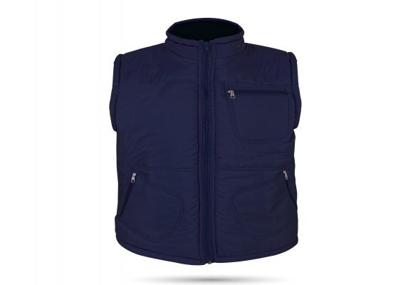 ALASKA LACİVERT ÜÇ CEPLİ ŞİŞME YELEK S